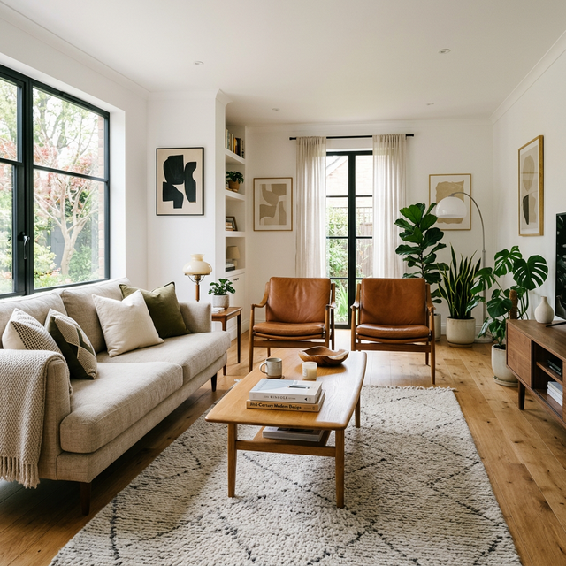 Room after virtual staging